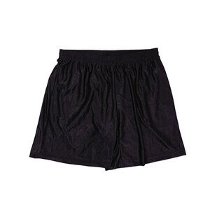 Los Angeles Apparel Poly Pique Mesh Mid-Length Shorts in Black